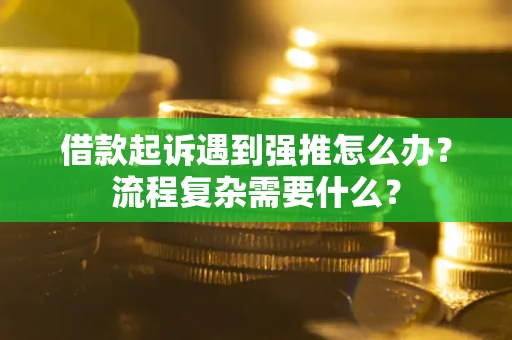 济南借款起诉遇到强推怎么办？流程复杂需要什么？