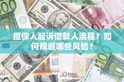 济南担保人起诉借款人流程？如何规避哪些风险？