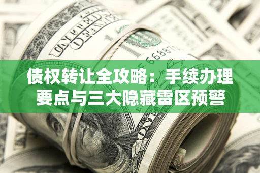 济南债权转让全攻略：手续办理要点与三大隐藏雷区预警